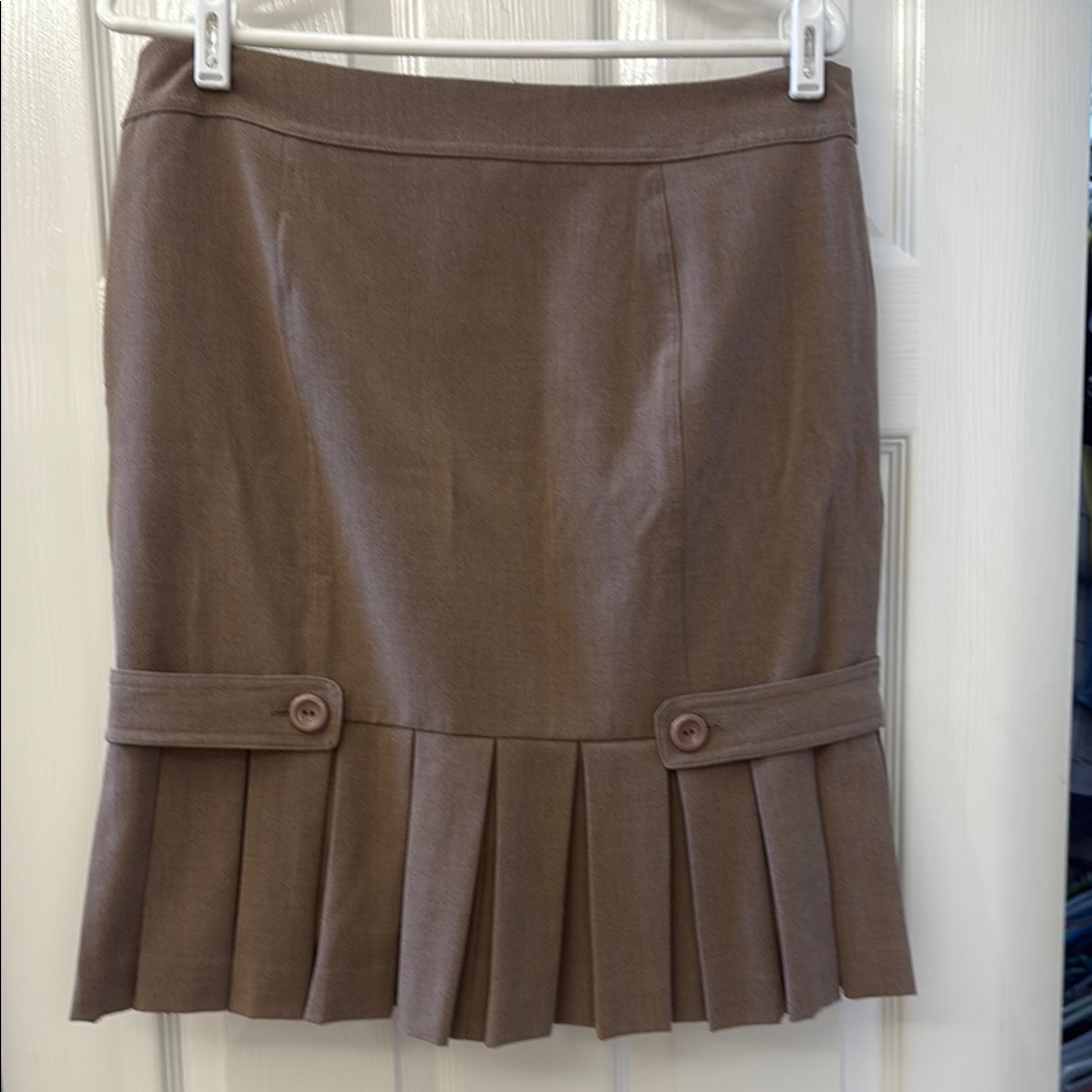 AGB Brown Knee-Length Pencil Skirt